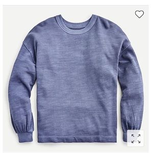 Puff-sleeve Sweatshirt in Vintage Cotton Terry